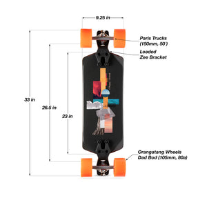 Loaded Fathom Complete Longboard w/105mm Dad Bod 80a  - 2026