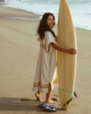 Sand Cloud Border Classic Stripe Hooded Poncho - 2026