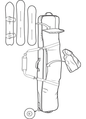 Burton Wheelie Gig Snowboard Bag - 2026
