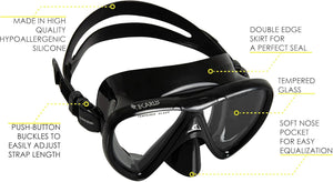 Cressi Ikarus & Orion Swim Mask Combo - Adult