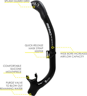 Cressi Ikarus & Orion Swim Mask Combo - Adult