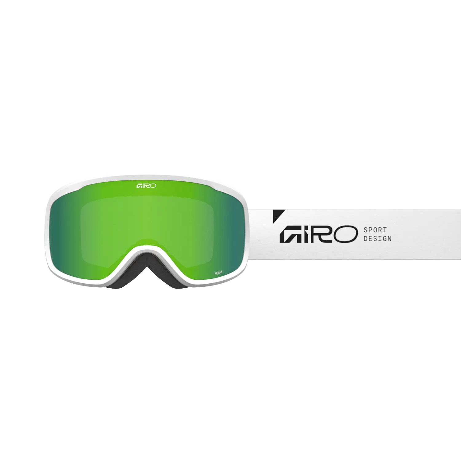 snowboard goggles women's Giro Unisex Roam Goggle – White Stacked – Loden Green Lens