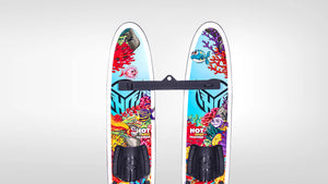 HO Hot Shot Trainers Junior Water Skis w/Bar + Rope - 2026