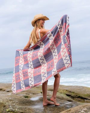 Sand Cloud Honor Plaid Beach Towel - 2026