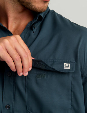 Huk Tide Point Button Down Shirt - Men's