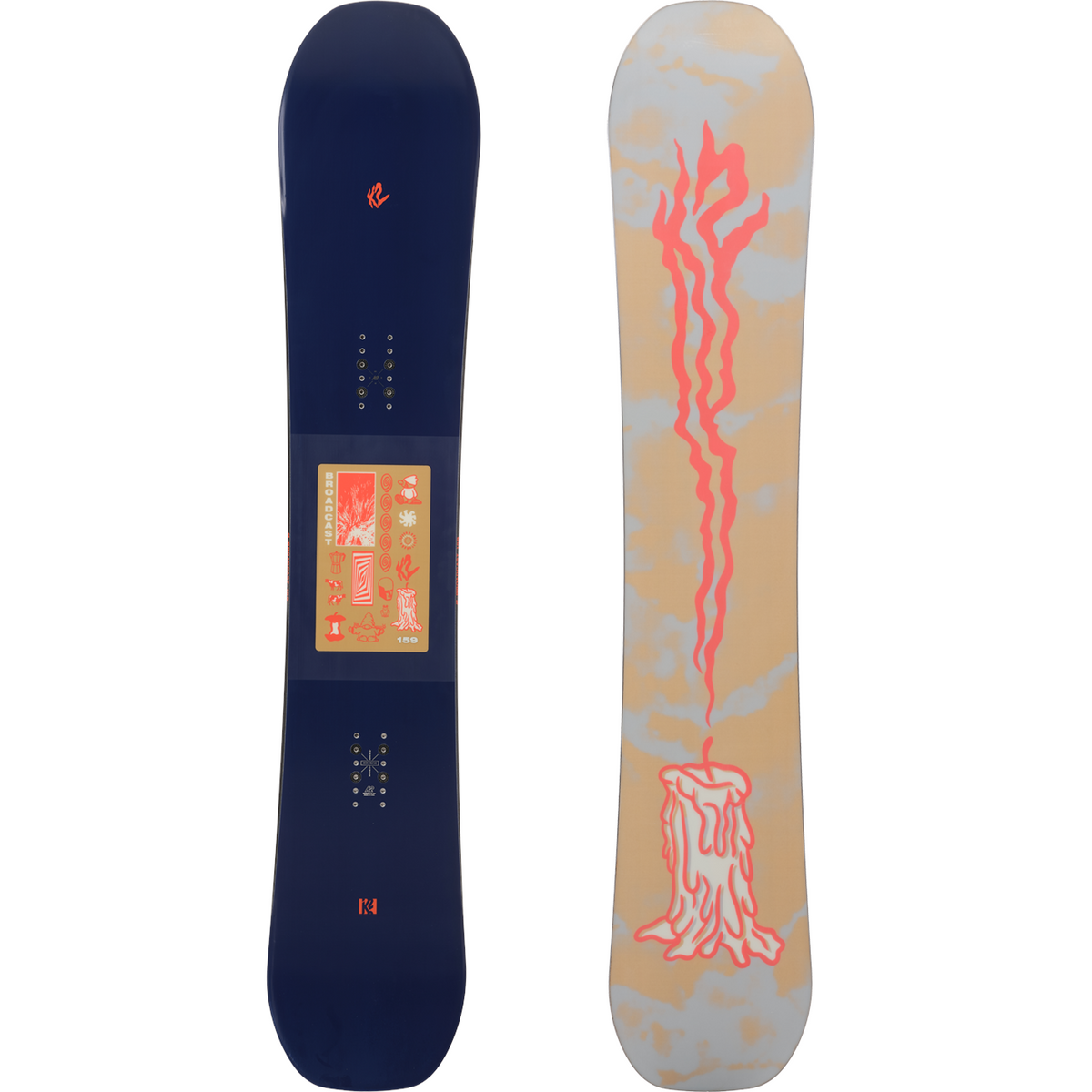 K2 Broadcast Snowboard 2024 Men's Park 2 Peak