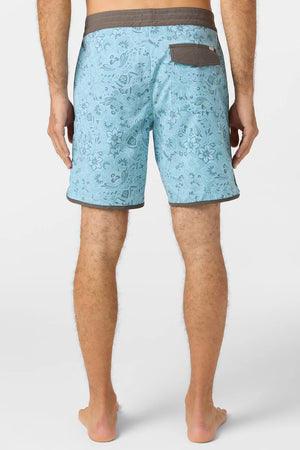 O'Neill O'Riginals Print Scallop 19" Boardshorts - Men's
