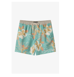 O'Neill Hermosa Elastic Waist Lined 17" Swim Trunks - Men's