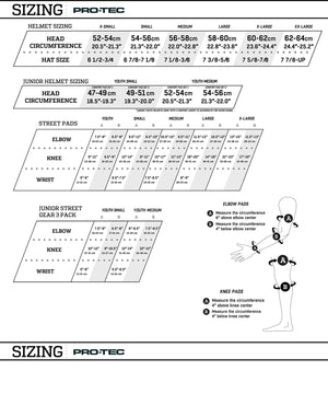 Pro-Tec Street Gear 3-Pack Pad Set - 2025