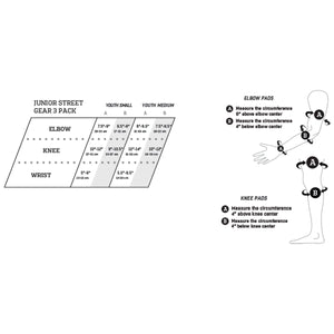Pro-Tec Junior Street Gear 3-Pack Pads - 2025