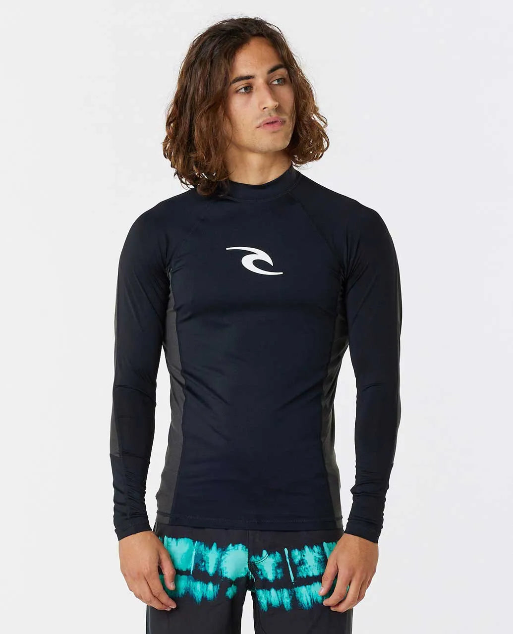 Rip Curl Wave Long Sleeve Rashguard - Men's - Black – Park 2 Peak