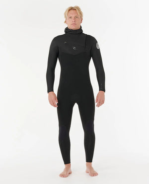 Rip Curl Dawn Patrol 5/4 Chest Zip Hooded Wetsuit - Men's