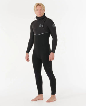 Rip Curl E-Bomb 5/4 Zip Free Hooded Wetsuit - Men's