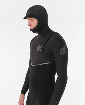 Rip Curl E-Bomb 5/4 Zip Free Hooded Wetsuit - Men's