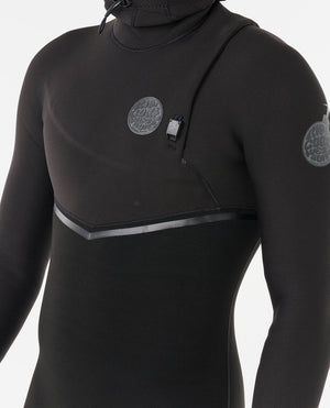 Rip Curl E-Bomb 4/3 Zip Free Hooded Wetsuit - Men's