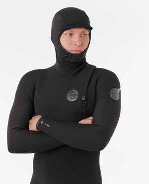 Rip Curl E-Bomb 4/3 Zip Free Hooded Wetsuit - Men's