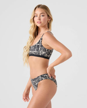 Roxy Geo Flower Sport Bralette Bikini Top - Women's