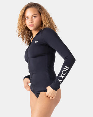 Roxy New Essentials Long Sleeve Hooded Rashguard - Women's