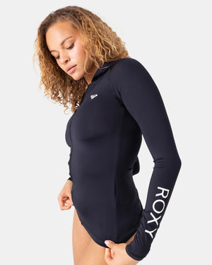 Roxy New Essentials Long Sleeve Hooded Rashguard - Women's
