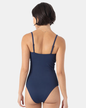 Roxy Rib Love Bandeau One Piece Swimsuit - Women's