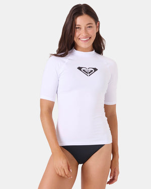 Roxy Whole Hearted Short Sleeve Rashguard - Women's