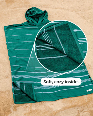 Sand Cloud Border Classic Stripe Hooded Poncho - 2026