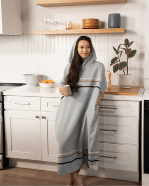 Sand Cloud Border Classic Stripe Hooded Poncho - 2026