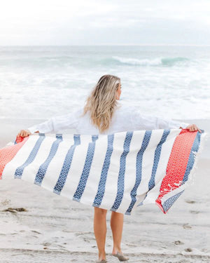 Sand Cloud Patriot Stripe Beach Towel - 2026