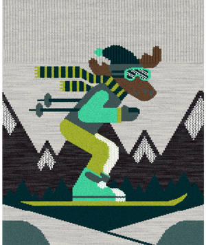 Smartwool Wintersport Mountain Moose Ski Socks - Kids