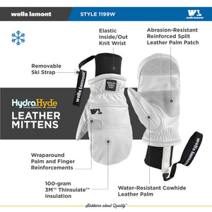 Wells Lamont Hydrahyde Working Crew Mittens - 2027