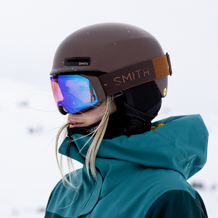 smith allure mips helmet white Smith Allure MIPS Helmet Matte Metallic Sepia, S